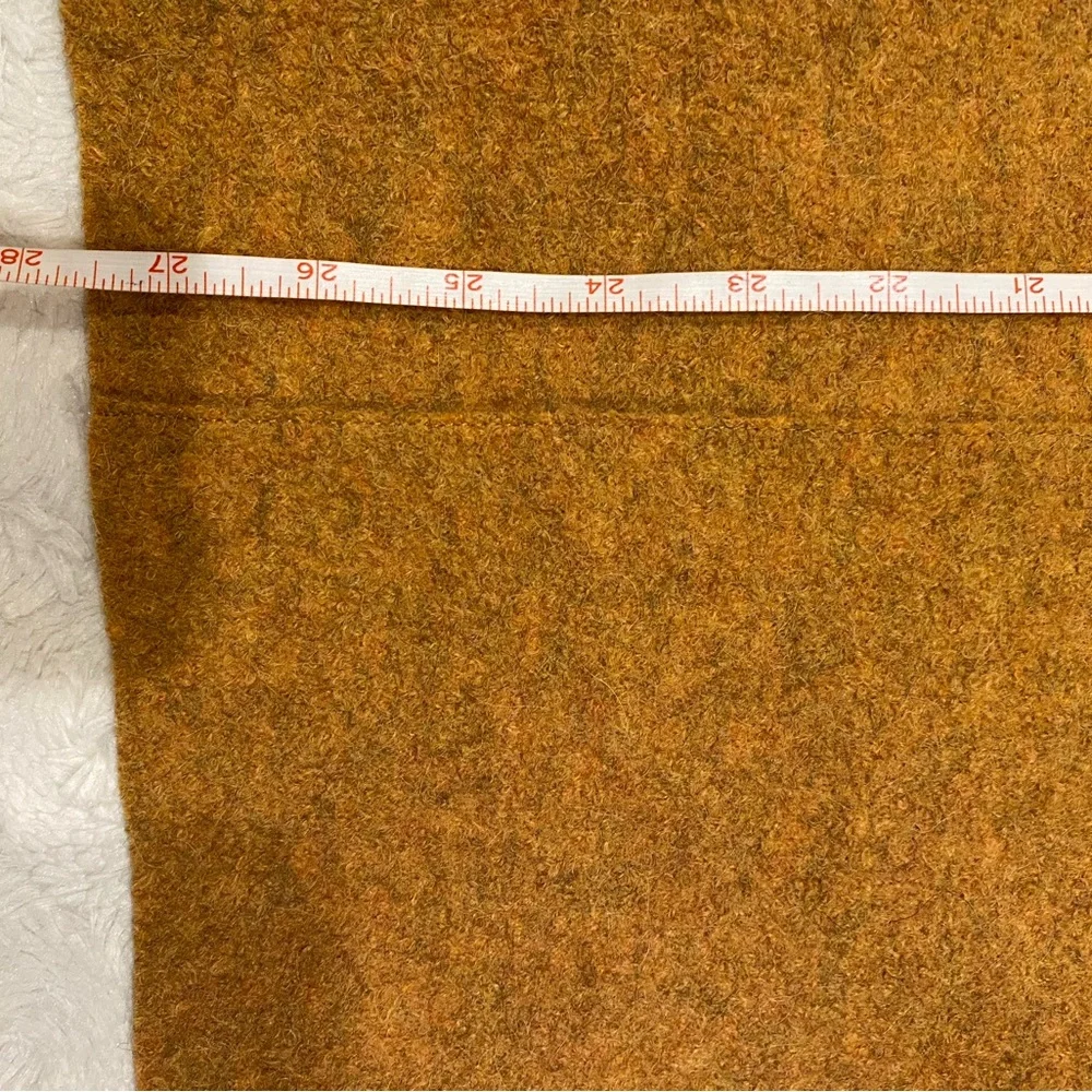 Eileen Fisher Melange Alpaca Wool Women's Open Front Rust Coat size X-Large